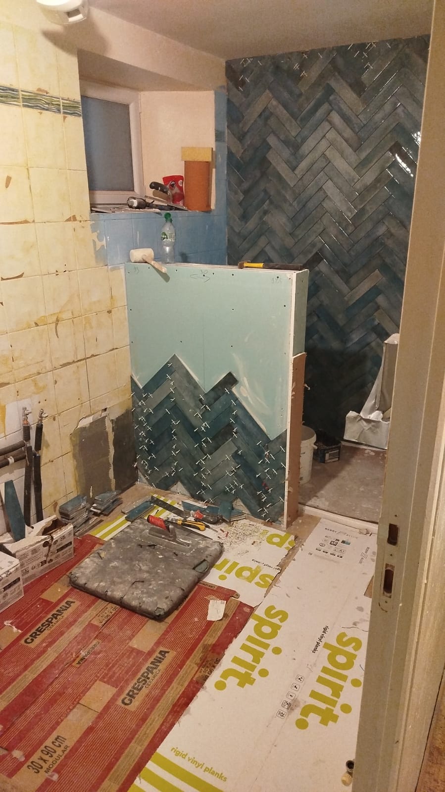 Création espace douche