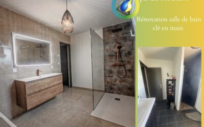 Rénovation globale de salle de bain : confort et style