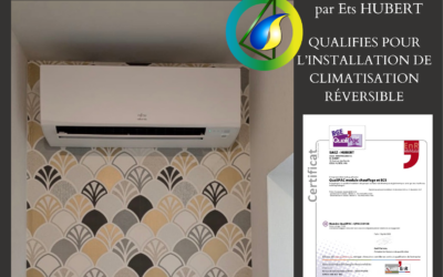 Installation d’une pompe à chaleur Air/Air – Climatisation réversible
