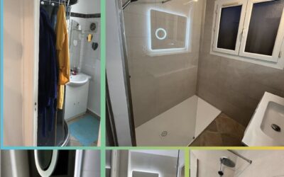 Optimiser, redistribuer l&rsquo;espace et l&rsquo;accès, pour cette salle de bain.